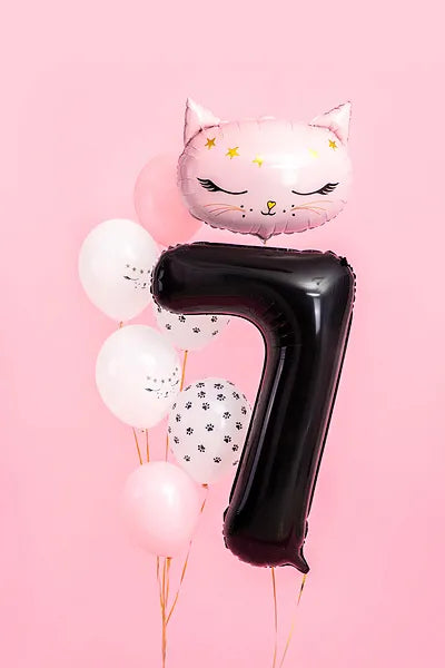 Folienballon Ziffer ''7'', 86cm, schwarz