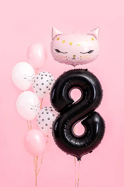 Folienballon Ziffer ''8'', 86cm, schwarz