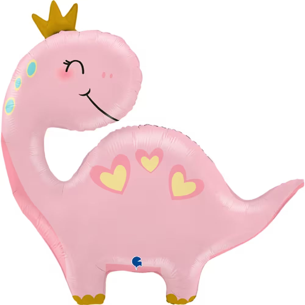 Dino Luftballon Pink