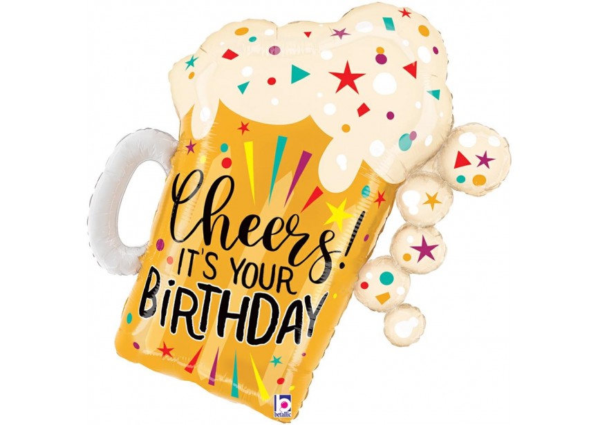 Luftballon Cheers it's Your Birthday Bear