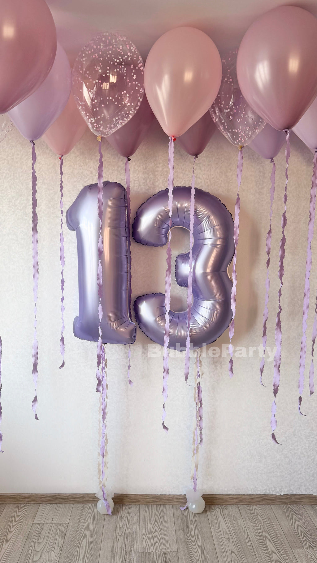 Helium Luftballon Sett lilla