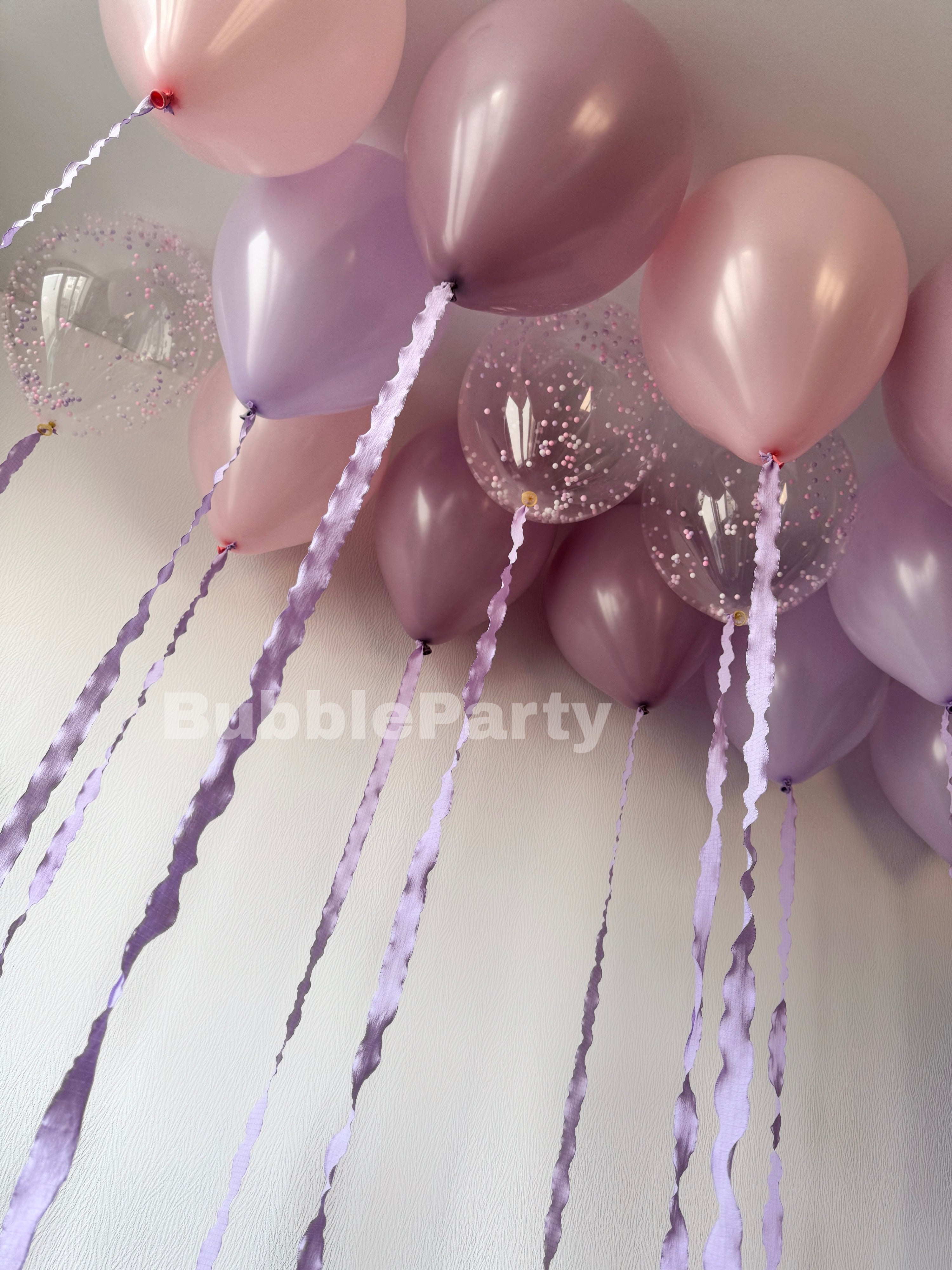 Helium Luftballon Sett lilla