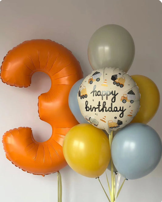 Set 112 Helium Ballon Happy Birthday Bagger