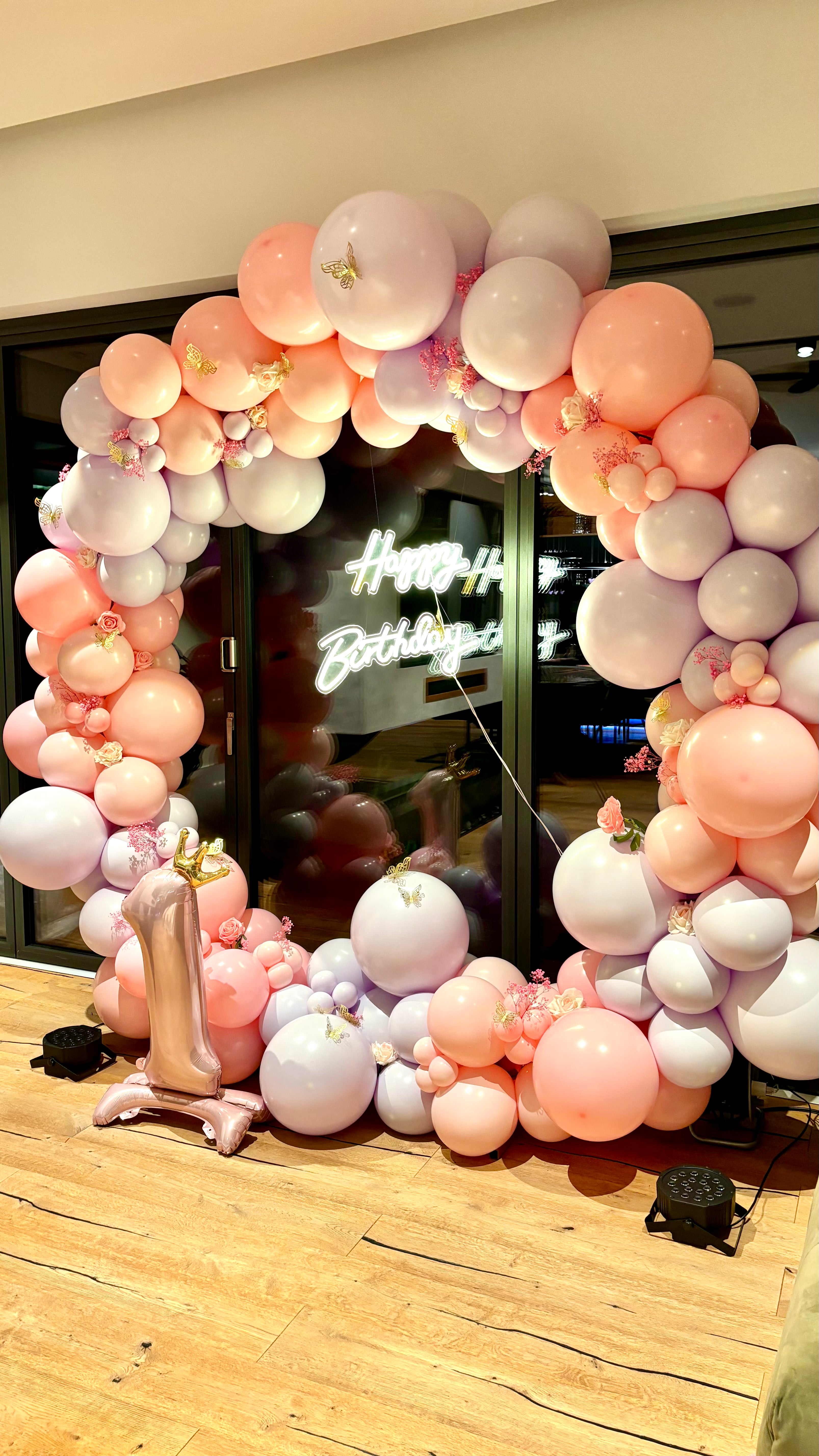 Schmetterling erster Geburtstag Ballons