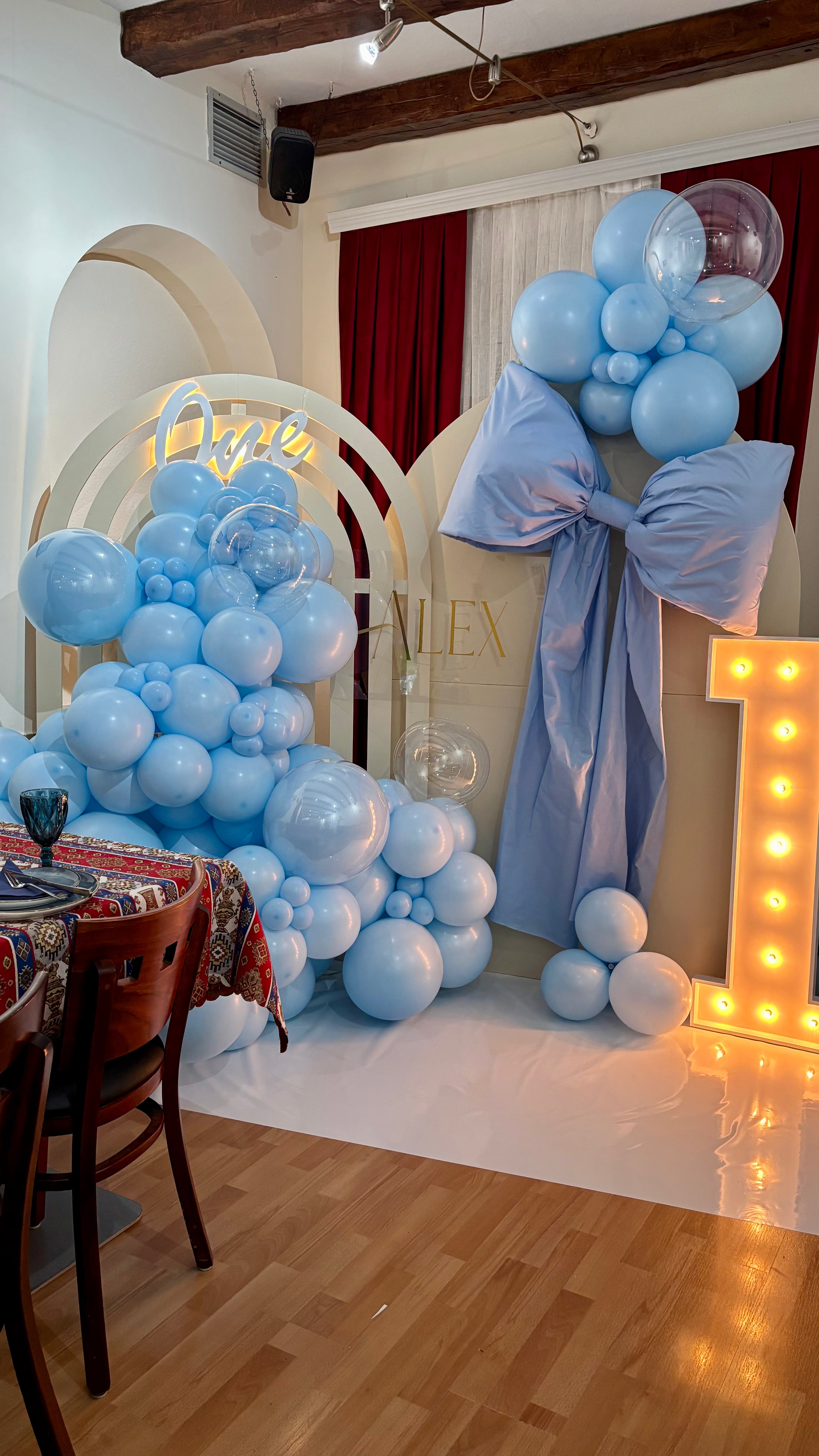 Erster Geburtstag Fotowand