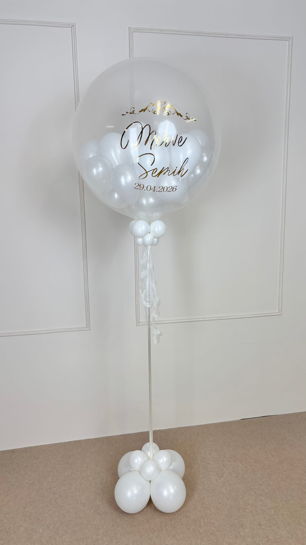 Standesamt Pop Up Ballon mit Wunschtext