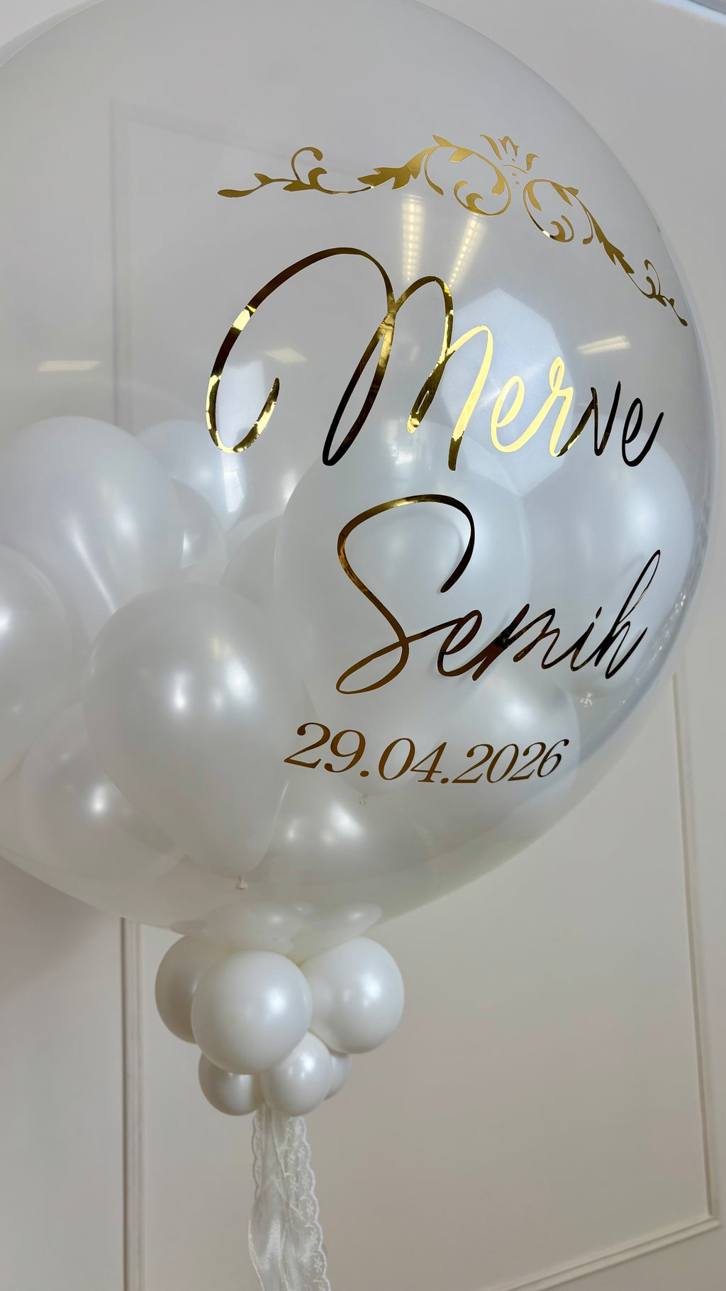 Standesamt Pop Up Ballon mit Wunschtext