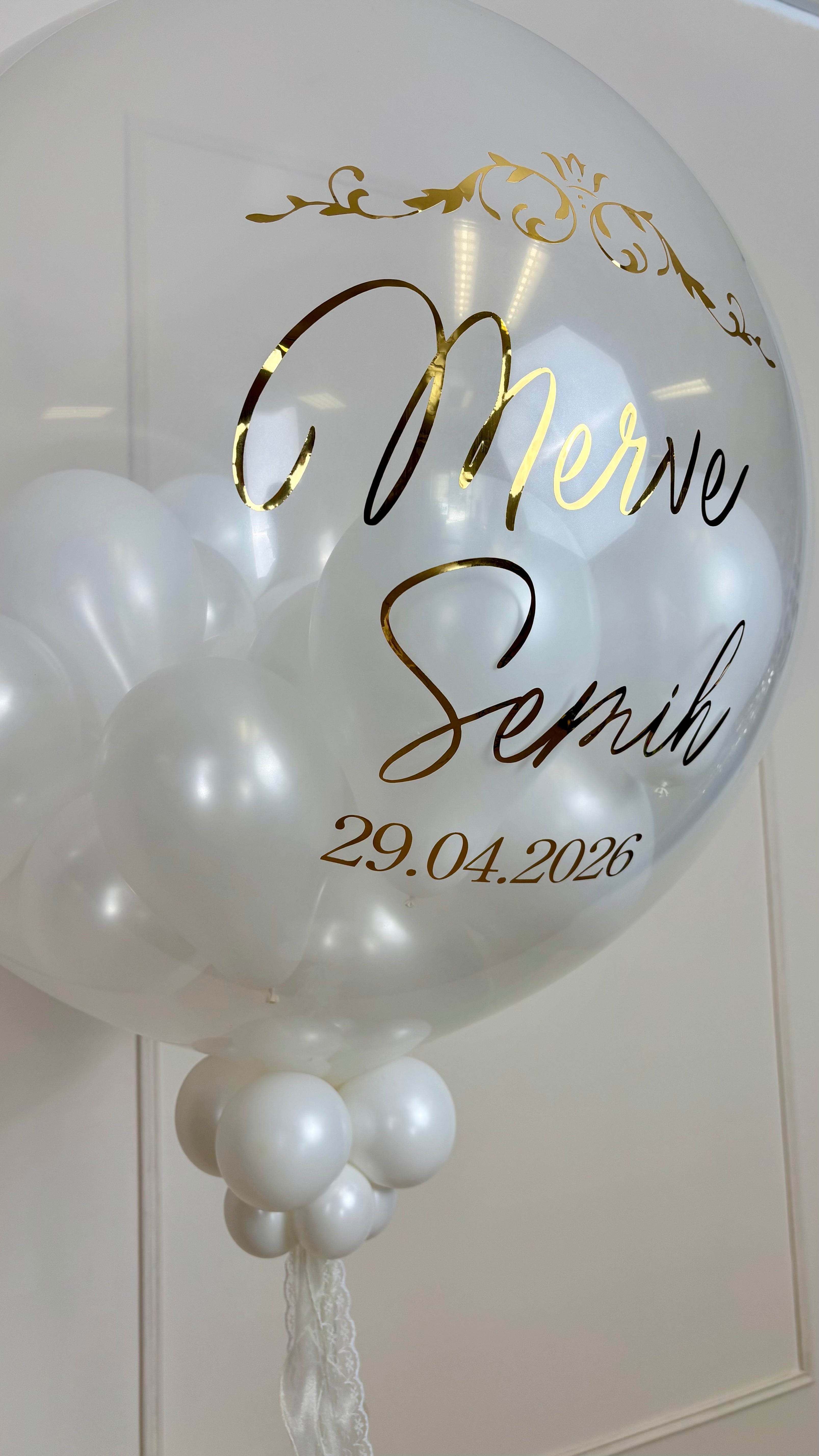 Standesamt Pop Up Ballon mit Wunschtext