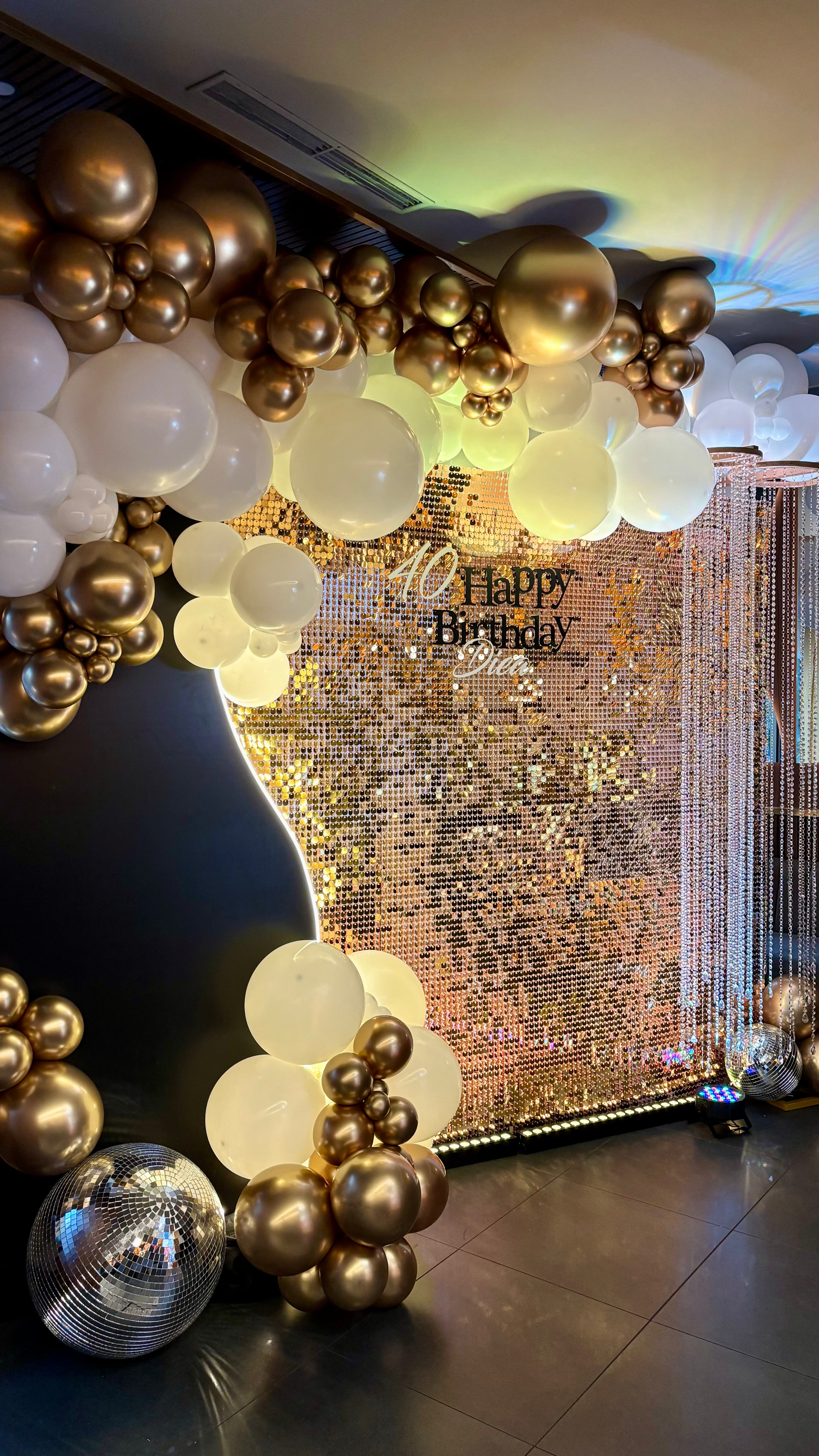 Ballonwand zum Geburtstag