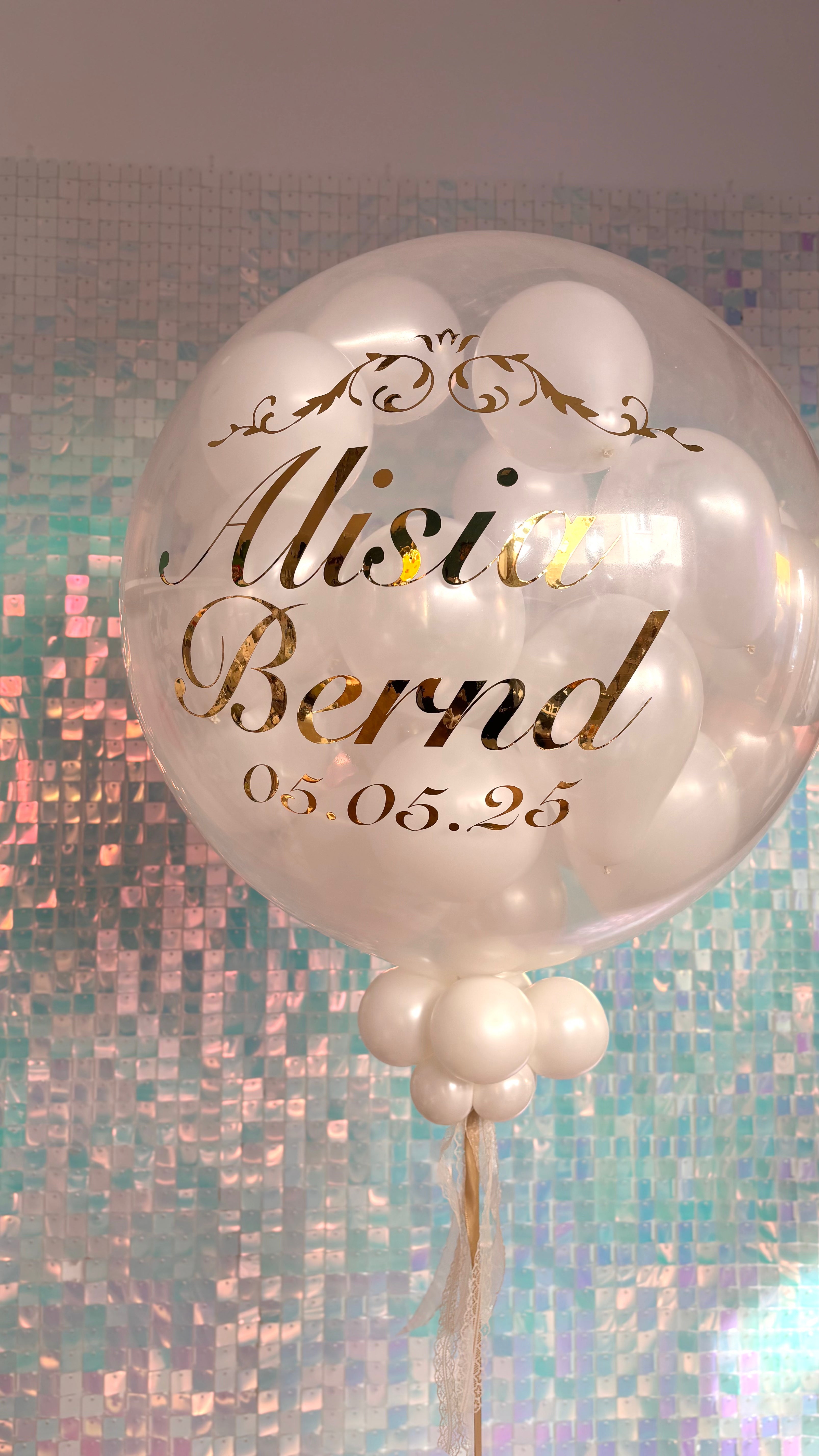 Standesamt Luftballon/ Hochzeitsluftballon zum platzen !