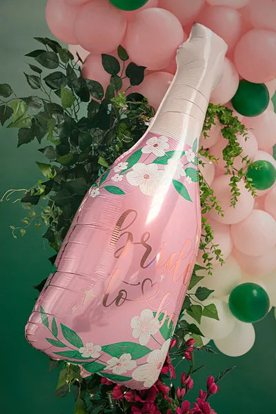 Folienballon Prosecco Flasche Bride to be, 49.5x108.5 cm