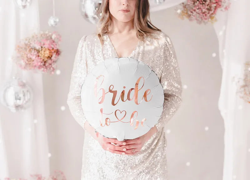 Folienballon Bride to be 45cm, weiß
