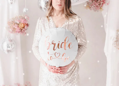 Folienballon Bride to be 45cm, weiß