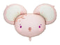 Folienballon Maus, 96x64 cm, hellrosa