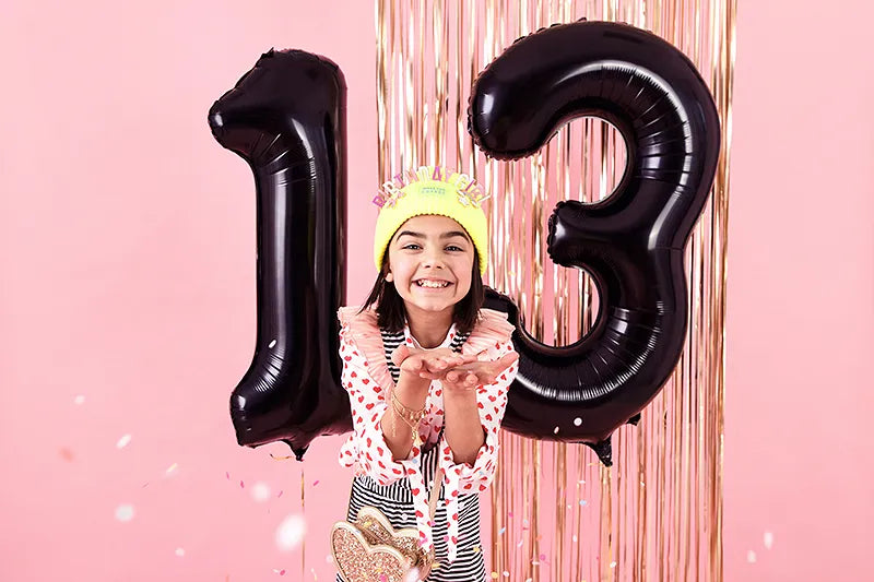 Folienballon Ziffer ''1'', 86cm, schwarz