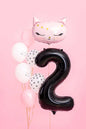 Folienballon Ziffer ''2'', 86cm, schwarz