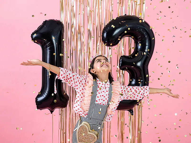 Folienballon Ziffer ''3'', 86cm, schwarz