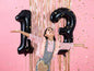Folienballon Ziffer ''3'', 86cm, schwarz
