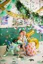 Luftballon Ziffer 5 gold 86cm