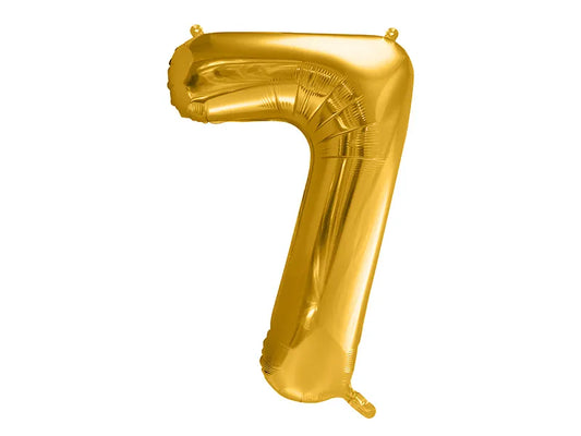 Luftballon Ziffer 7 Gold 86cm