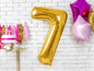 Luftballon Ziffer 7 Gold 86cm