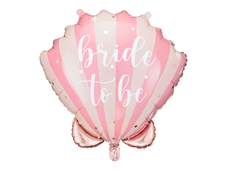 Folienballon Muschel Bride to be, 52x50 cm