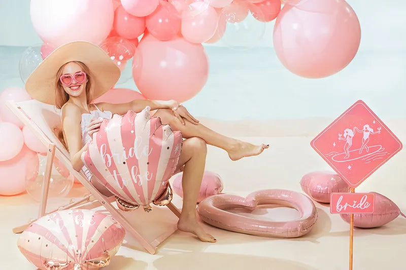 Folienballon Muschel Bride to be, 52x50 cm