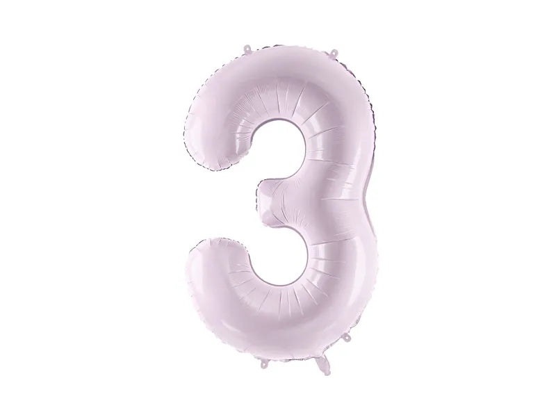 Luftballon Ziffer 3 Lila 86cm