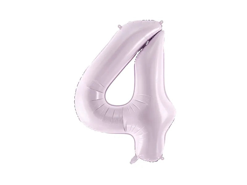 Luftballon Ziffer 4 Lila 86cm