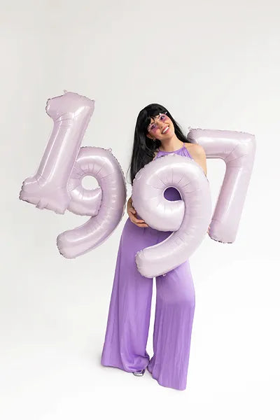 Luftballon Ziffer 7 Lila 86cm