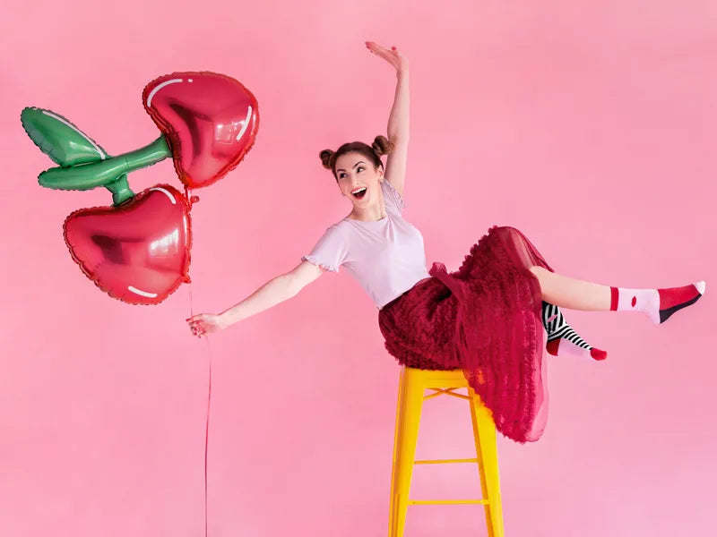 Folienballon Kirschen, 88x73cm