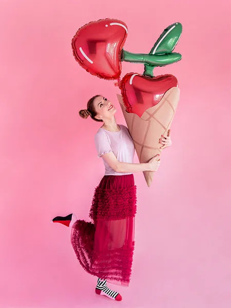 Folienballon Kirschen, 88x73cm