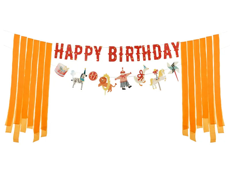 Happy Birthday Zirkus Banner, 275 cm