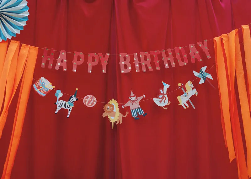 Happy Birthday Zirkus Banner, 275 cm