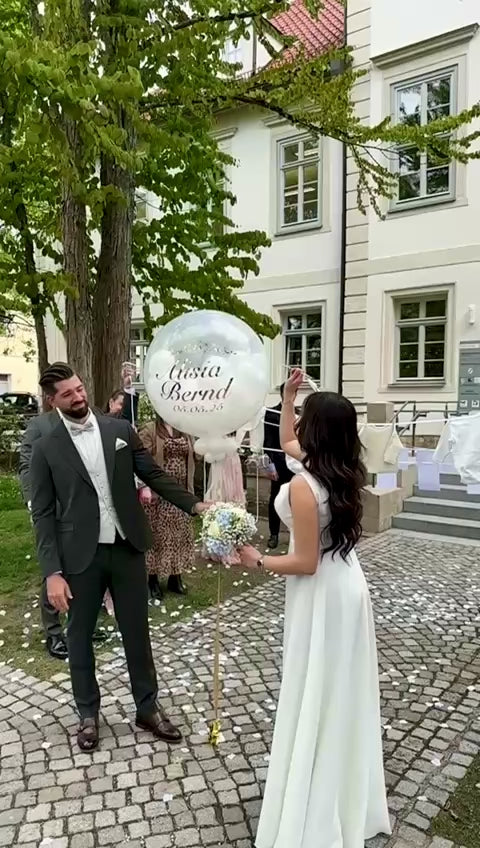 Standesamt Pop Up Ballon mit Wunschtext