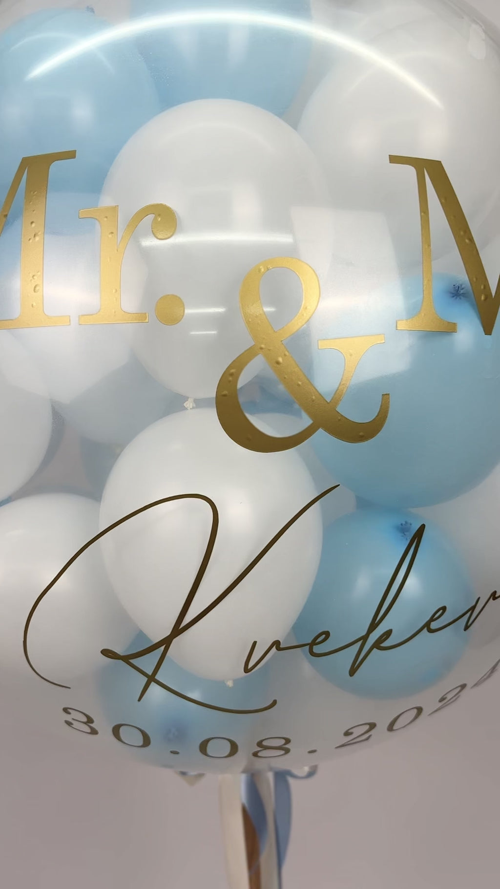 Standesamt Pop Up Ballon mit Wunschtext