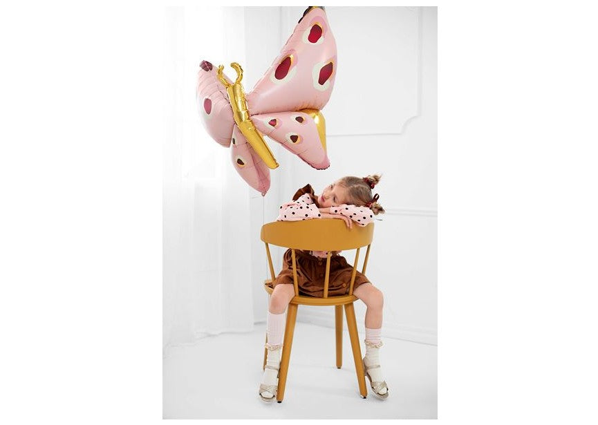 Folien Luftballon Schmetterling Gold