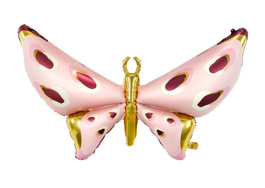 Folien Luftballon Schmetterling Gold
