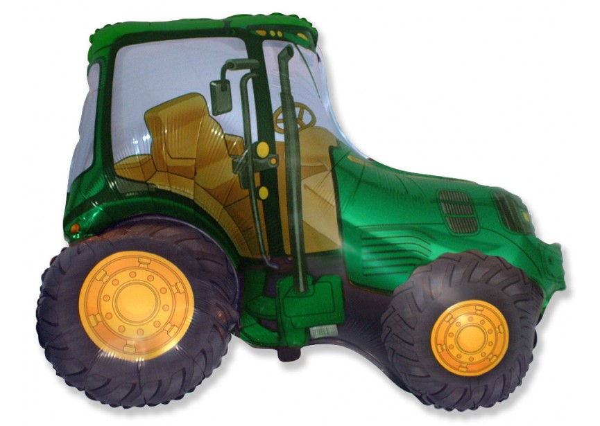 Luftballon Traktor Grün