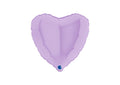 Folien Herz Luftballon Lilac Mat 45cm