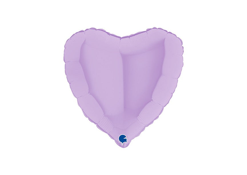 Folien Herz Luftballon Lilac Mat 45cm