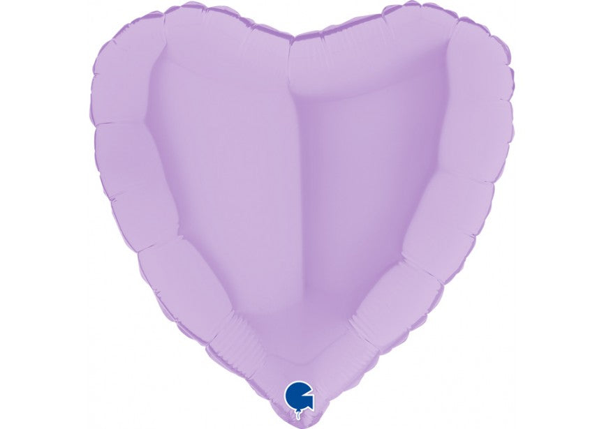 Folien Herz Luftballon Lilac Mat 91cm