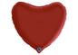 XXL Folien Herz Luftballon Rubin Rot 91cm