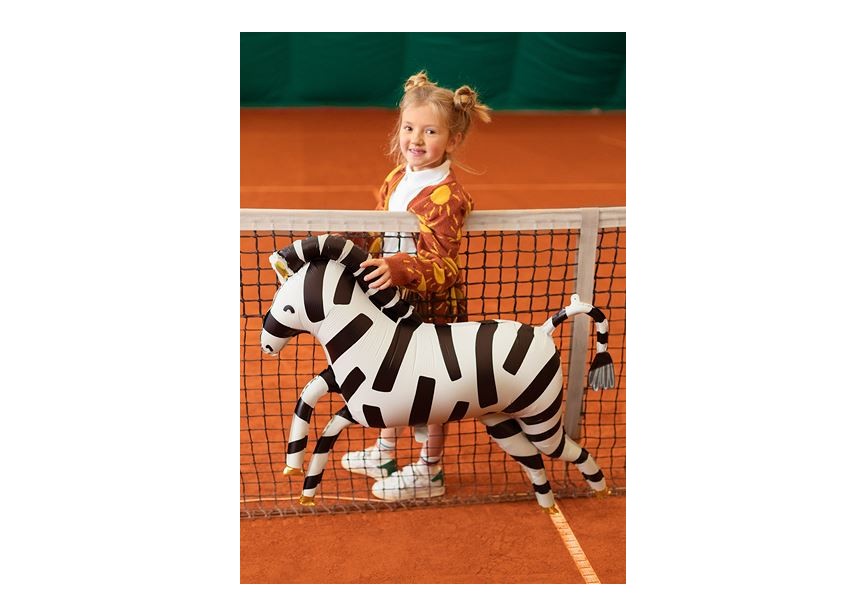 Folien Luftballon Zebra Gold